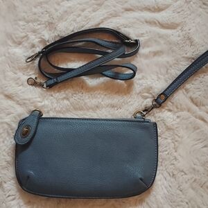 Blue Susan Joy wristlet